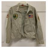 Vintage Dan Rivera shirt w/ embroidered patches-