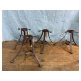 Four 9" tall Christmas tree holders