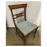 wood chair with Upholstered seat