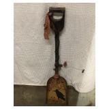 Old raven inn decorated shovel