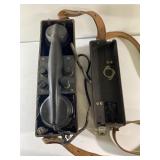 Antique Ericsson Swedish Military Field Phone