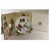 1990s Hallmark Marjolein Baskin Cardinal plate w/