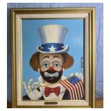 SIGNED "The Pledge" Red Skelton Authorized Paint-
