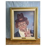 SIGNED "I Love You" Red Skelton Authorized Paint-