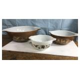 Vintage Pyrex Early American Cinderella Nesting