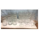 Nice lot of vintage bar/kitchen glasses
