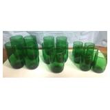 1950s Anchor Hocking Forest Green tumblers
