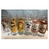 12 vintage 4" tall shot glasses