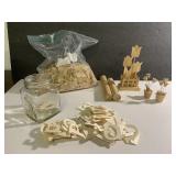 Unpainted Wood craft pieces