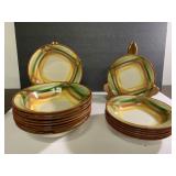 Vintage Vernonware Homespun pattern pieces