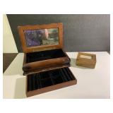 11x7 wooden jewelry box & Winnie the  Pooh box
