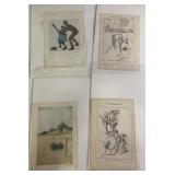 Antique pages from books! each is 5"x7"