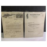 Antique 1926 and 1938 correspondence