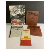 Vintage ephemera-Shell Map, Collegiate Notebooks &