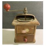 RARE antique red handle FRAP coffee grinder