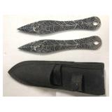 Spider web knives and sheeth