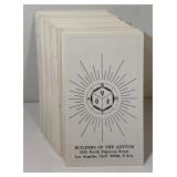 Vintage Builders of the Adytum fortune cards