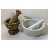 Vintage marble Mortar and Pestle