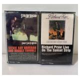 Vintage cassettes-Stevie Ray Vaughn, Richard Pryor
