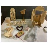 NEW unpainted wood crafting items