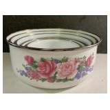 Vintage enamelware nesting bowls-you also get a