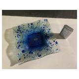6x6 Murano ashtray and lighter