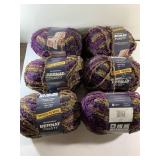 NEW Bernat toasty 225 gram yarn. Color grape sun