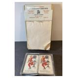 Vintage advertising pin-up girl cards & clipboard