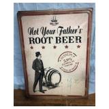 Metal Small Town Brewery Root Beer Sign 18"x24"