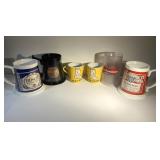 Vintage Old Crow mugs & insulated beer mugs