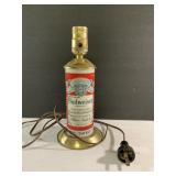 NEAT vintage Budweiser can lamp-10"-not tested