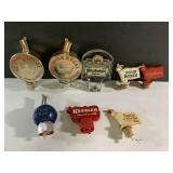 Lot of vintage whiskey & spirits bottle top stoppe