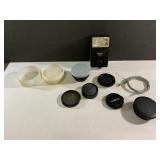 Miscellaneous camera lenses, timer cord and more