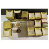 Boxes of vintage Bridgeport thermostats