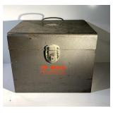 Vintage metal divided box