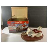 1997 Coca-Cola Polar Bear clock w/ box