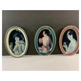Three 1989 Coca-Cola metal tip trays. 6" tall