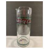 8" tall glass Coca-Cola pitcher