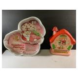 1984 Strawberry Shortcake teaching clock and