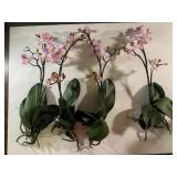 Four 20" tall realistic orchids