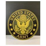 12" metal United States Army sign