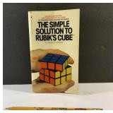 Vintage Rubiks Cube book & Showbiz Pizza pencil