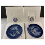 2 Royal Copenhagen 7" plates
