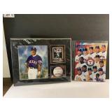 11x14 matted Rafael Palmeiro and Texas Rangers