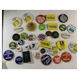 Vintage Olympics, Lottery & more badge buttons