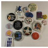 Vintage beer & smokes button pins-Schlitz, Coors,