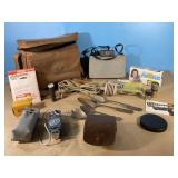 Polaroid camera, carrying case, accessories and