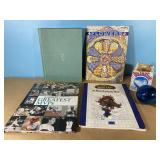 2 adult coloring books, baseballs greatest mvp