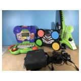 Mouseland Laptop, Music Ink Guitar, Microphones