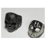 Skull Ring and Jason Mask Ring